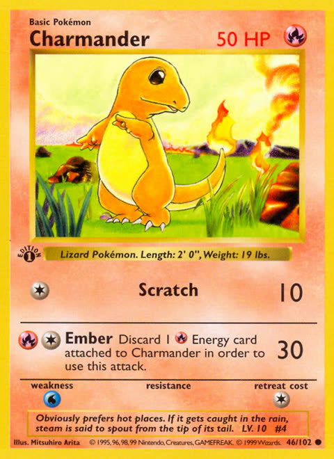 Carte Pokémon Salamèche